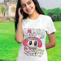 kintu parantu Women Graphic Printed Round Neck T-shirt-picture-21