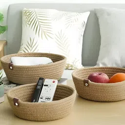 The Gharnish Brown Set of 3 Crack Resistant Multi-Utility Organisers-18