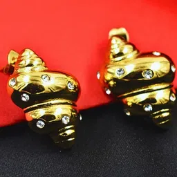 Stainless Steel Anti Tarnish Golden Western Earrings-image-41