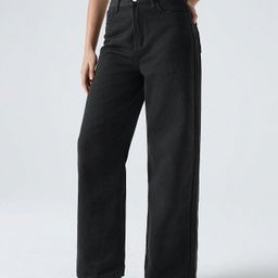 NU CLOTHS Women Jean Wide Leg High-Rise Stretchable Jeans-image-69