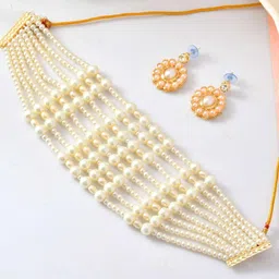 Anouk Gold-Plated Stainless Steel American Diamond Jewellery Set-image-72