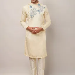 PulseIQ Men Ethnic Motifs Printed Kurta with Pyjama-picture-52