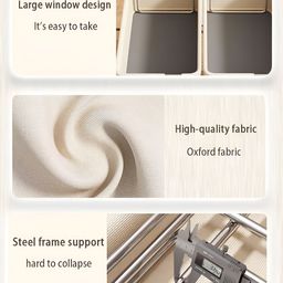 HOUSE OF QUIRK Beige Set of 1 Regular Multi-Utility Organisers image 4