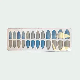 CHRONEX Set Of 24 Matte Finish Reusable Press On Nail Extensions image 2
