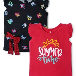 Nino Togs Girls 2 Printed Bio Finish T-shirt-image-34
