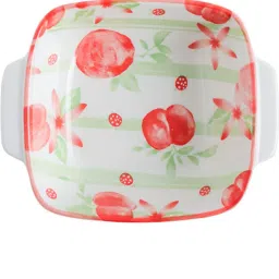 Ceramic Serving Bowl Cute Fruit Ceramic Mini Square Bowl Ceramic Baking Dish Cake Pan (Tomato)-image-76