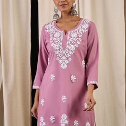 Anouk Women Embroidered Thread Work Kurti-image-29
