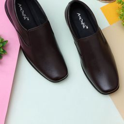 ARAMISH Men Leather Formal Slip-Ons-image-78