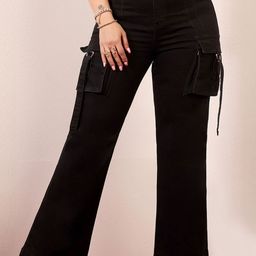 Miss Chase A+ Women Bootcut High-Rise Stretchable Jeans-picture-12