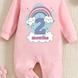 KNITROOT Infants Printed Cotton Round Neck Rompers-picture-36