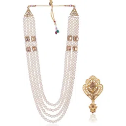 JIYANSHI FASHION Men Gold Jewellery Set-image-85