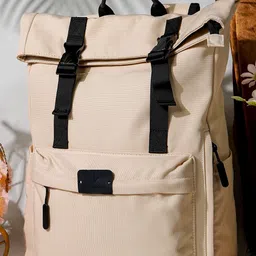 VOYAGER PARIS Unisex Roll Top Laptop Backpack with Anti-Theft-18