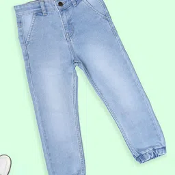 KiddoPanti Boys Mid-Rise Light Fade Stretchable Jeans-image-14