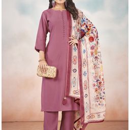 STYLE SAMSARA Women Regular Kurti with Palazzos & With Dupatta-image-37