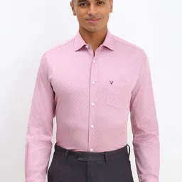 Allen Solly Men Spread Collar Geometric Printed Cotton Slim Fit Formal Shirt-image-95