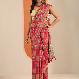 Libas Ethnic Motifs Saree Wth a Blouse Piece-image-43