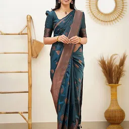 AMRUTKALA SAREES Woven Design Zari Banarasi Saree-image-66