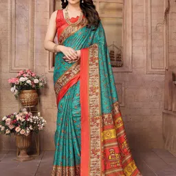 KALINI Ethnic Motifs Printed Saree-23