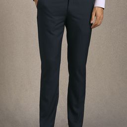 Louis Philippe Men Slim Fit Mid-Rise Formal Trousers-picture-37