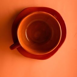 WEAVING HOMES 2-Pcs Red & White Printed Ceramic Glossy Mug & Dessert Plate image 4