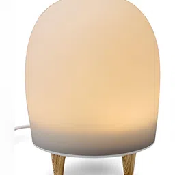 WAABI - SAABI Off White Touch Lamp With Digital Alarm Clock-12