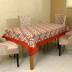 BILBERRY Furnishing by preeti grover Multicolour Printed Cotton 6-Seater Table Cover-7