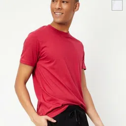 max Men High Neck Applique T-shirt-image-44