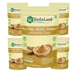 HerbsLand Set Of 5 Multani Mitti Powder Face Pack - 100 g Each-32