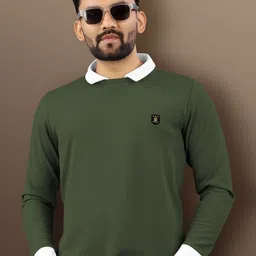 VeBNoR Men Polo Collar T-shirt-image-80