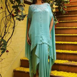 AJIESH OBEROI Embroidered Tunic & Skirt Co-Ord Set-image-68