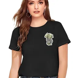 KAIDO Graphic Printed Regular Sleeves Round Neck Regular Fit Cotton T-Shirt-image-13