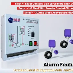 AdonElectronics Water Level Controller with 2 Float Sensors & Alarm Features for Up & Down Tank Wired Sensor Security System image 2