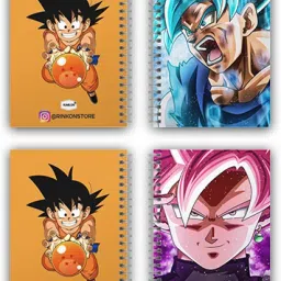 rinkon Anime Notebook Goku Dragonball Dbz PACK 2 Comicsense Ki Dukan Diary Notepad A5 Notebook Unrulled 160 Pages image 3