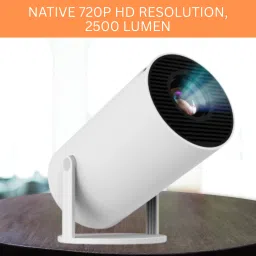SACRO Smart (Projector) 1080P & 4K Support Rotatable Design With Netflix/Prime etcW36 (4500 lm / 1 Speaker / Wireless / Remote Controller) Portable Projector-4