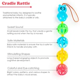 Cradle Rattle Developing Imagination and Thinking Skills (Assorted Colors) Rattle-image-25