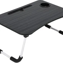Desk for Study Foldable Non-Slip Legs Reading Tray, Lapdesk Table Wood Portable Laptop Table-11