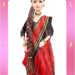 Shrestha | Indian Doll in Red Saree | Traditional Doll-image-1