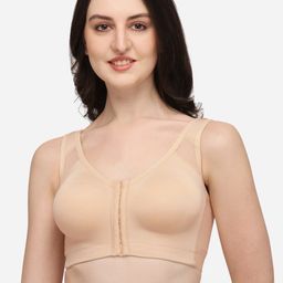 Soie Front Closure Full Coverage Non Padded Non Wired Posture Correction Bra (Pack of 2) image 4