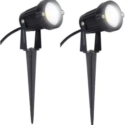 LED Spike Light, Spot Light, Focus Light for Home Garden, (5 Watt), Optical COB LED, Cool White Light, Elegant Fiber Body, IP65 Waterproof for Indoor/Outdoor Use (PACK OF 2) Post Light Outdoor Lamp-image-76