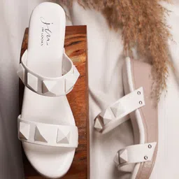 JM Looks Embellished Open Toe Wedge image 4