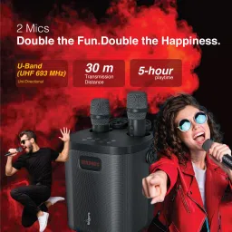 FINGERS 2Mic-GrooveBox 30 W Bluetooth Speaker image 3