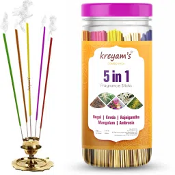 Highly Fragranced Premium Natural Incense Stick Gugal, Kevda, Rajnigandha, Mangalam, Ambrosia 225 sticks Pooja Items-image-12