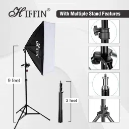 Hiffin Softbox Led 5 Point Lighting Kit Mark 1, 5 Holder kit Set of 1 Tripod Kit image 3