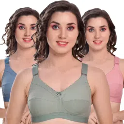 Pack of 3 Women Everyday Non Padded Bra-image-58