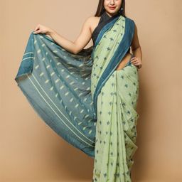 JAIPURI PRINT Pure Cotton Block Print Saree image 5