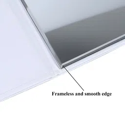 UniKart White Foldable & Adjustable Leather Mirror image 5