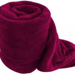 Solid Single Coral Blanket for AC Room-image-31