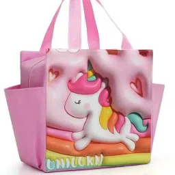 3D Unicorn- Insulated Thermal Large Capacity Lunch Bags Waterproof Lunch Bag-image-7
