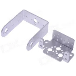 Full Set DIY 2DOF Robot Arm Manipulator Claw+2pcs Servo Brackets(Not Assembly) Kit image 3