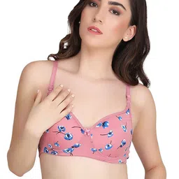 Aamarsh Pack Of 3 Floral Printed Full Coverage Minimizer Bra - 360 Degree Support image 4